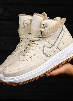 Распродажа зимние мужские кроссовки найк лунар nike lunar winter beige бежевый 40