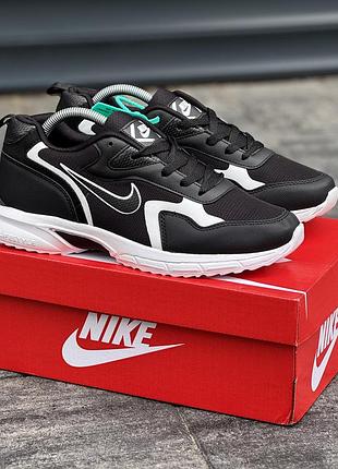 Мужские кроссовки найк nike black white черный белый 40