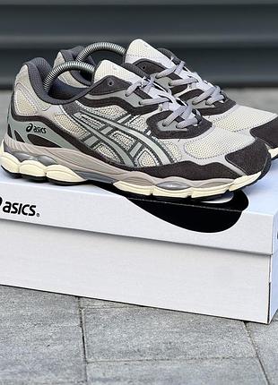 Мужские кроссовки асикс гел нус asics gel-nyc grey black серый черный 40 43