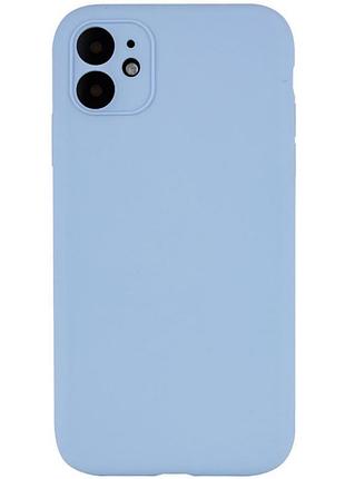 Чехол silk full camera protective (aa) no logo для apple iphone 12 (6.1") голубой / lilac blue