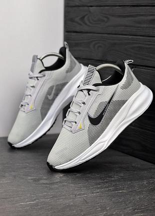 Мужские кроссовки найк зум nike zoom grey white серый белый 40 42