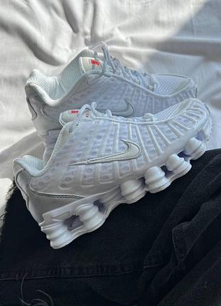Жіночі кросівки найк шок стильні nike shox tl white 37