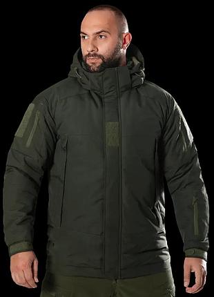 Тактична чоловіча зимова куртка defender 7 level (темно-оливкова) 2xl
