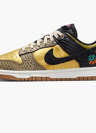 Чоловічі / жіночі кросівки найк оригінал nike dunk low día de muertos (w) fq8148-010