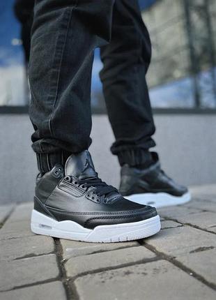 Мужские кроссовки найк аир джордан nike air jordan retro 3 - cyber monday black 40