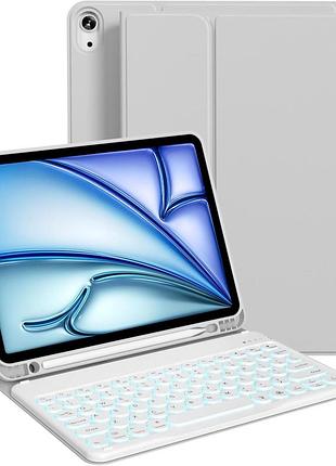 Чехол с клавиатурой для ipad air 11 дюймов 2025/2024 г., ipad air 5-го/4-го поколения 2022/2020 г. 10,9 дюйма,