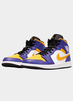 Кроссовки мужские jordan 1 mid фиолетовые dq8426-517 44 dq8426-517 42.5