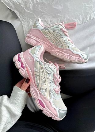 Жіночі кросівки асікс гел нус asics gel nyc cream pink 38