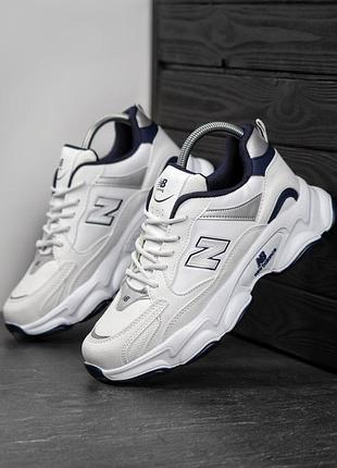 Мужские кроссовки нью баланс new balance white белый 40