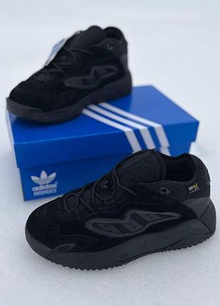 Зимние мужские кроссовки адидас adidas streetball black чёрный 44 46