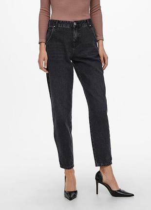 Джинси onltroy life hw carrot ank dot610 noos 15236962-black denim only l чорний 15236962-black denim