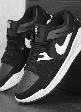 Мужские кроссовки найк джордан nike jordan black white чёрный белый 40