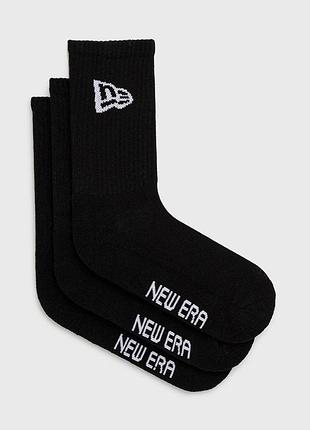 Чоловічі / жіночі шкарпетки нью ера оригінал new era flag crew socks blk 13113643