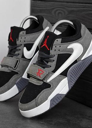 Чоловічі кросівки найк стильні повсякденні nike jordan jumpman travis scott 42