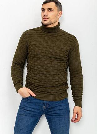 Свитер мужской, цвет хаки, 161r602