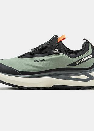 Мужские кроссовки саломон одиссей sаlomon odyssey водонепроницаемые gore-tex black green черный зеленый 41 44