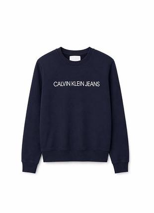 Світшот calvin klein jeans темно-синій | розмір m | стан ідеальний