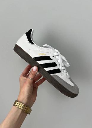 Женские кроссовки адидас самба adidas samba og white black 37
