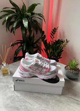 Жіночі кросівки асікс стильні красиві asics gel-1130 white/pure silver 40