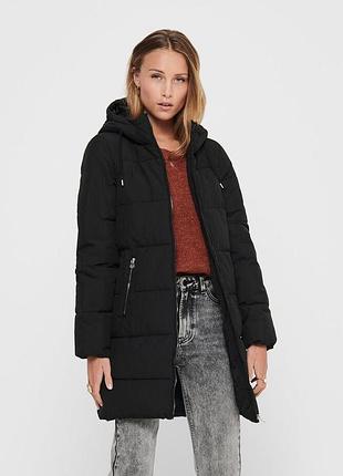 Куртка onldolly long puffer coat otw noos 15205369-black only m чорний 15205369-black xl