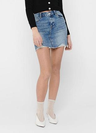 Юбка onlsky life reg dnm skirt pim992 noos 15170554 light blue denim only 36 голубой 15170554lightbluedeni 38