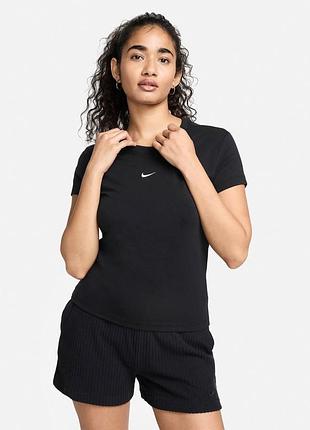 Женская футболка найк оригинал nike w nsw chll knt md crp fv5508-010