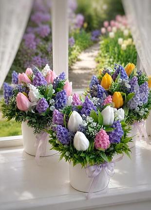 Ніжні, ароматні,бюджетні весняні букети з тюльпанами та бузком 🌷🌿