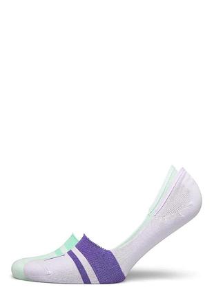 Носки puma heritage footie 2p unisex фиолетовый, мятный унисекс 39-42