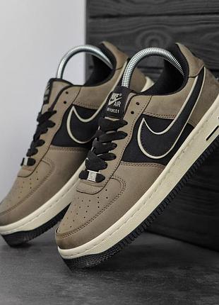 Мужские кроссовки найк аир форс nike air force 1 beige бежевій 40