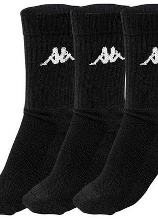Носки kappa trisper tennis sock 3pk черный унисекс 35-38