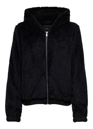 Куртка onlanna contact sherpa jacket otw 15183166-black only l чорний 15183166-black xl