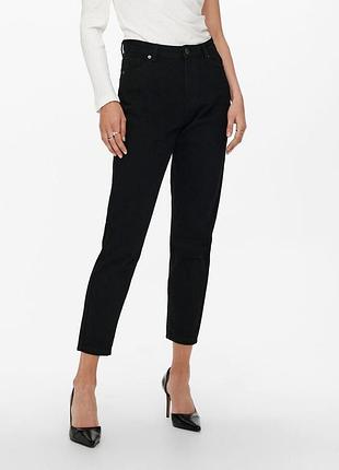 Джинсы onljagger life high mom ankle dnm noos 15242370-black only 15242370-black-detail:nas 28/34