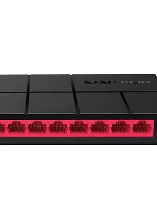 Коммутатор mercusys ms108g 8хge /10/100/1000mbit/s пластиковый корпус black