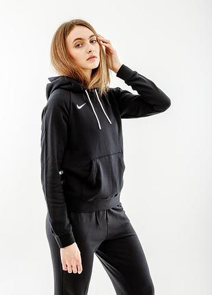 Женская толстовка найк оригинал nike flc park20 po hoodie cw6957-010 m