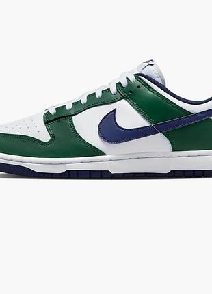 Кросівки nike dunk low shoes white/green fv6911-300