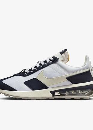 Женские кроссовки стильные повседневные найк оригинал nike air max pre-day navy white dq4068-100