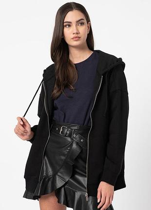 Толстовка onlwanted lt l/s zip sweat hoodie swt 15244836-black only l черный 15244836-black