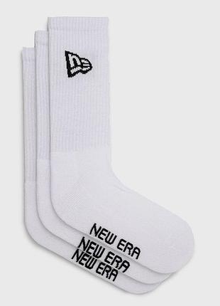 Чоловічі / жіночі шкарпетки нью ера оригінал new era flag crew socks wht 13113558