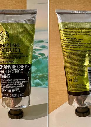 🇬🇧 body shop hemp hand protector культовий захисний крем для рук конопля 100 мл в металевому тюбику оригінальна формула
