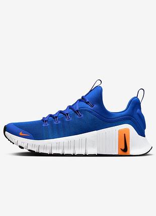 Жіночі кросівки стильні повсякденні найк оригінал nike free metcon 6 workout shoes blue fj7126-400