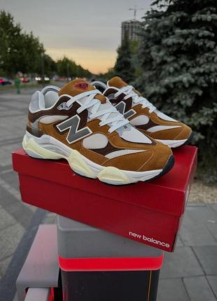 Кросівки new balance 9060 для чоловіків спортивні легкі зручні нью баланс у кольорі camel