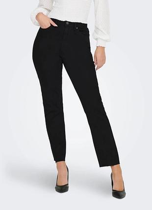 Джинсі onlemily hw str crp ank raw mae034 noos 15219264-black denim only 15219264-black denim 28/32