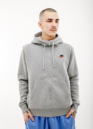 Кофта nike club dt hoodie fz bb dq8384-064