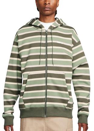 Толстовка nike sb full-zip fleece skate hoodie olive fn2512-113