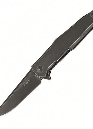 Нож складной карманный, туристический бросовой, с фиксацией frame lock ruike p108-sb black 210 мм