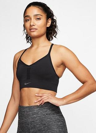 Женский топ найк оригинал nike indy seamless bra cj5875-010