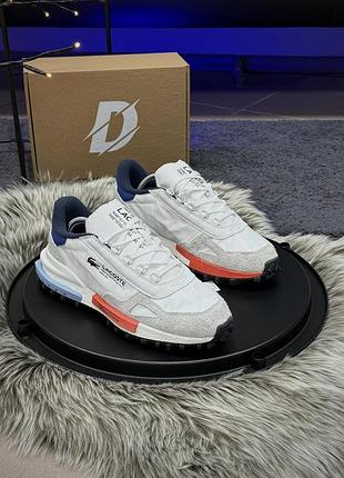 Кросівки lacoste elite active лакост еліт актив із замші сірі стильні для чоловіків на щодень
