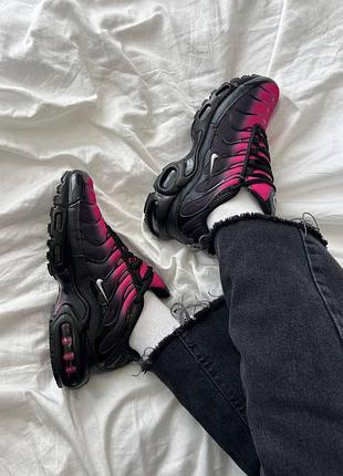 Женские кроссовки найк аир макс nike air max tn plus black pink 38 40