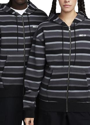 Толстовка nike sb full-zip fleece skate hoodie olive fn2512-065 xl