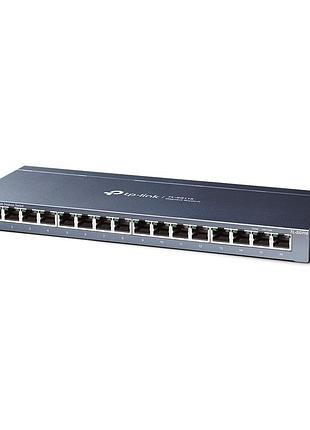 Комутатор tp-link tl-sg116 некерований 16хrj-45